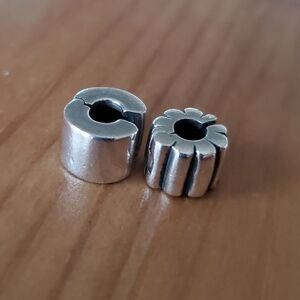 Two Pandora Stop Beads